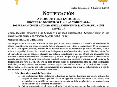 Mensaje de Mons. Andrés Vargas Peña para fieles laicos